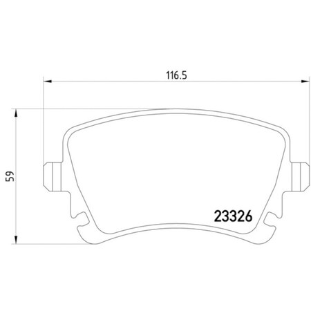 Pagid Brakes Disc Brake Pad, 355011641 355011641